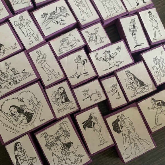 Disney Other - ☀️ Vintage Disney Pocahontas movie foam/rubber stamps